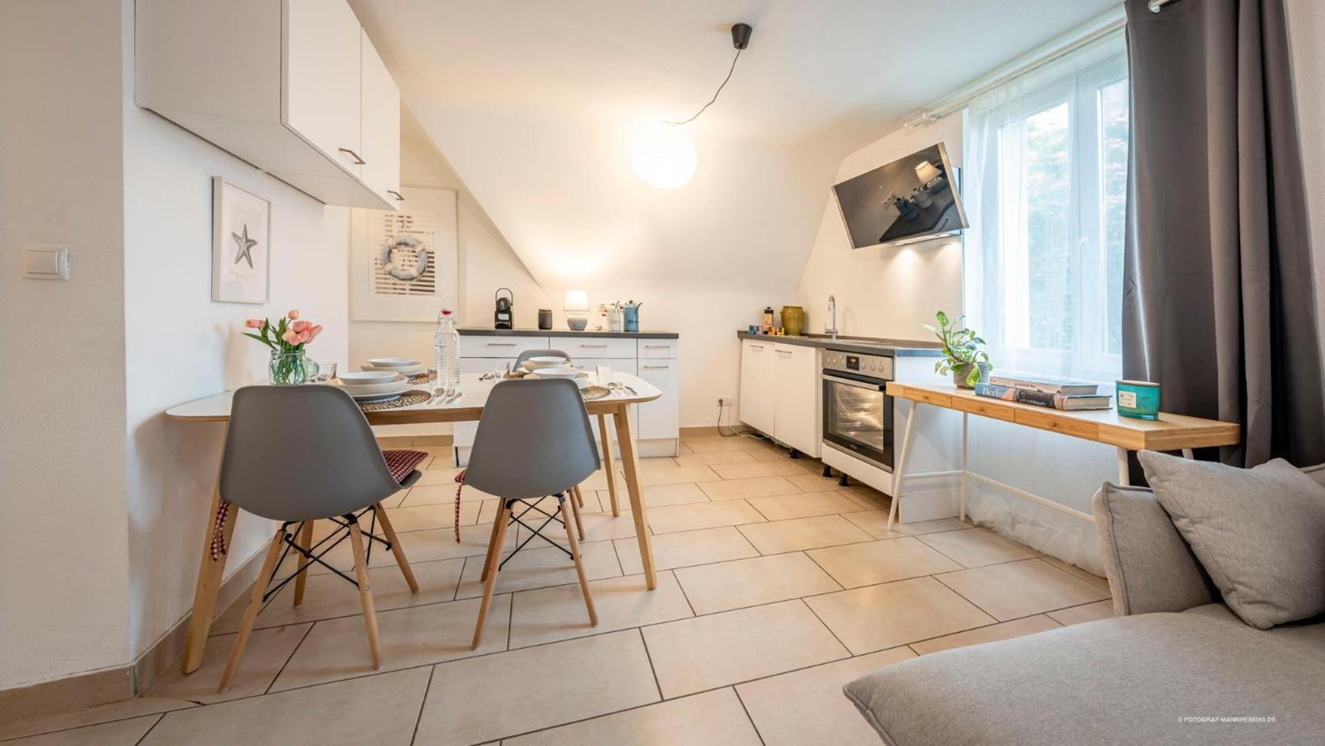 MeerDesign 75qm helle 3 Zi. direkt in der Altstadt Ladenburg Buitenkant foto